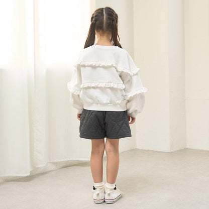 【防起球加絨內裡】【正反兩穿】荷葉邊衛衣