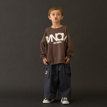 【MNCM】【去毛球加絨衛衣】植絨印花寬鬆衛衣