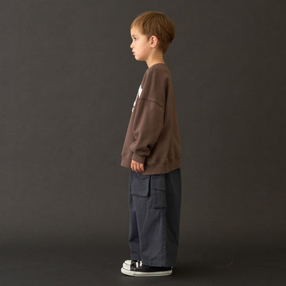 【MNCM】【去毛球加絨衛衣】植絨印花寬鬆衛衣