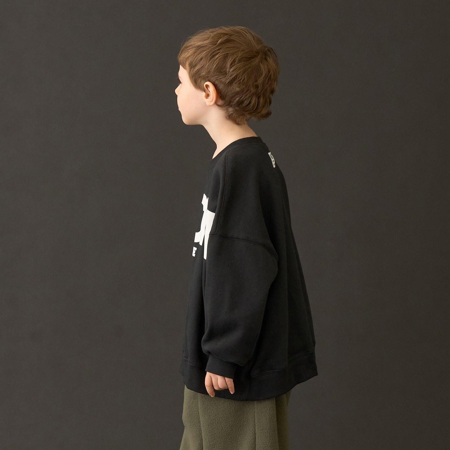 【MNCM】【去毛球加絨衛衣】植絨印花寬鬆衛衣