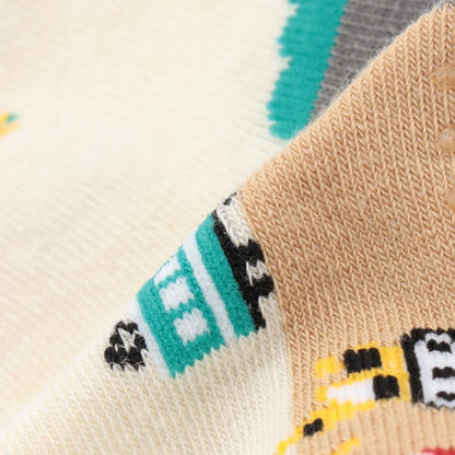 交通工具圖案短襪