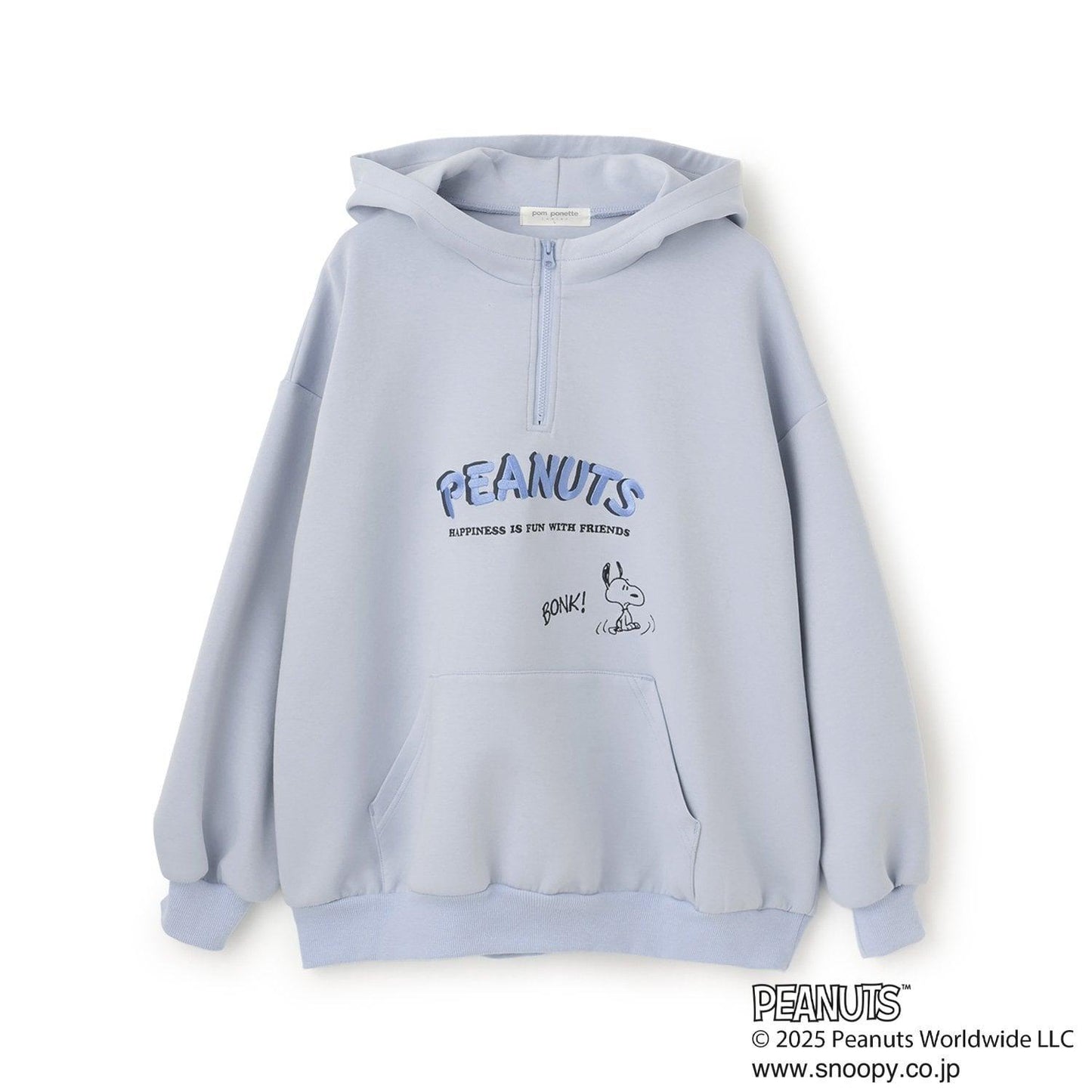 【130cm可選】【《PEANUTS》】半拉鍊衛衣