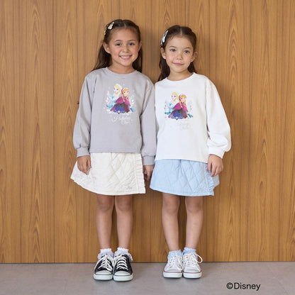 【Frozen】【毛玉バイバイ裡毛裡起毛】亮片閃粉&轉印拼接印花衛衣