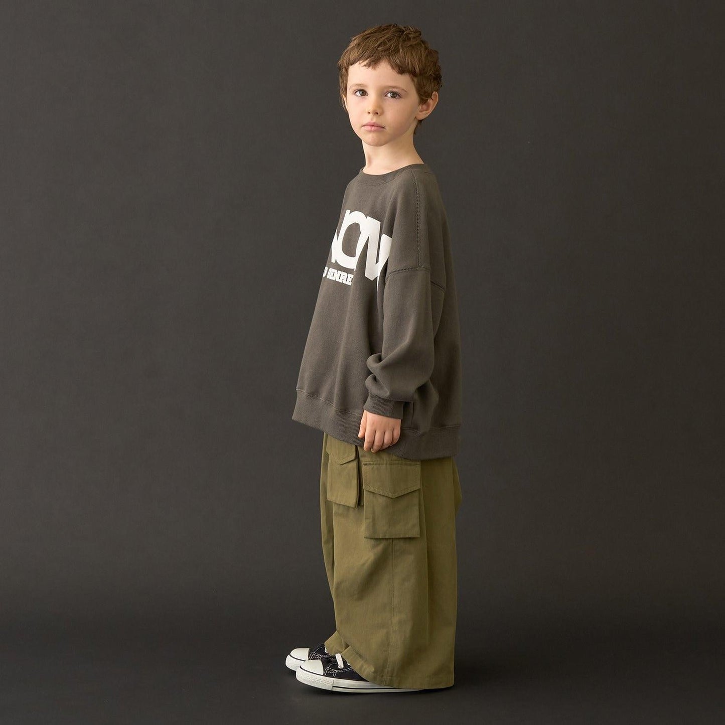 【MNCM】【去毛球加絨衛衣】植絨印花寬鬆衛衣