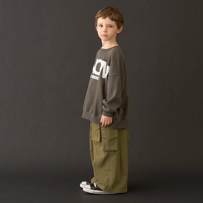 【MNCM】【去毛球加絨衛衣】植絨印花寬鬆衛衣