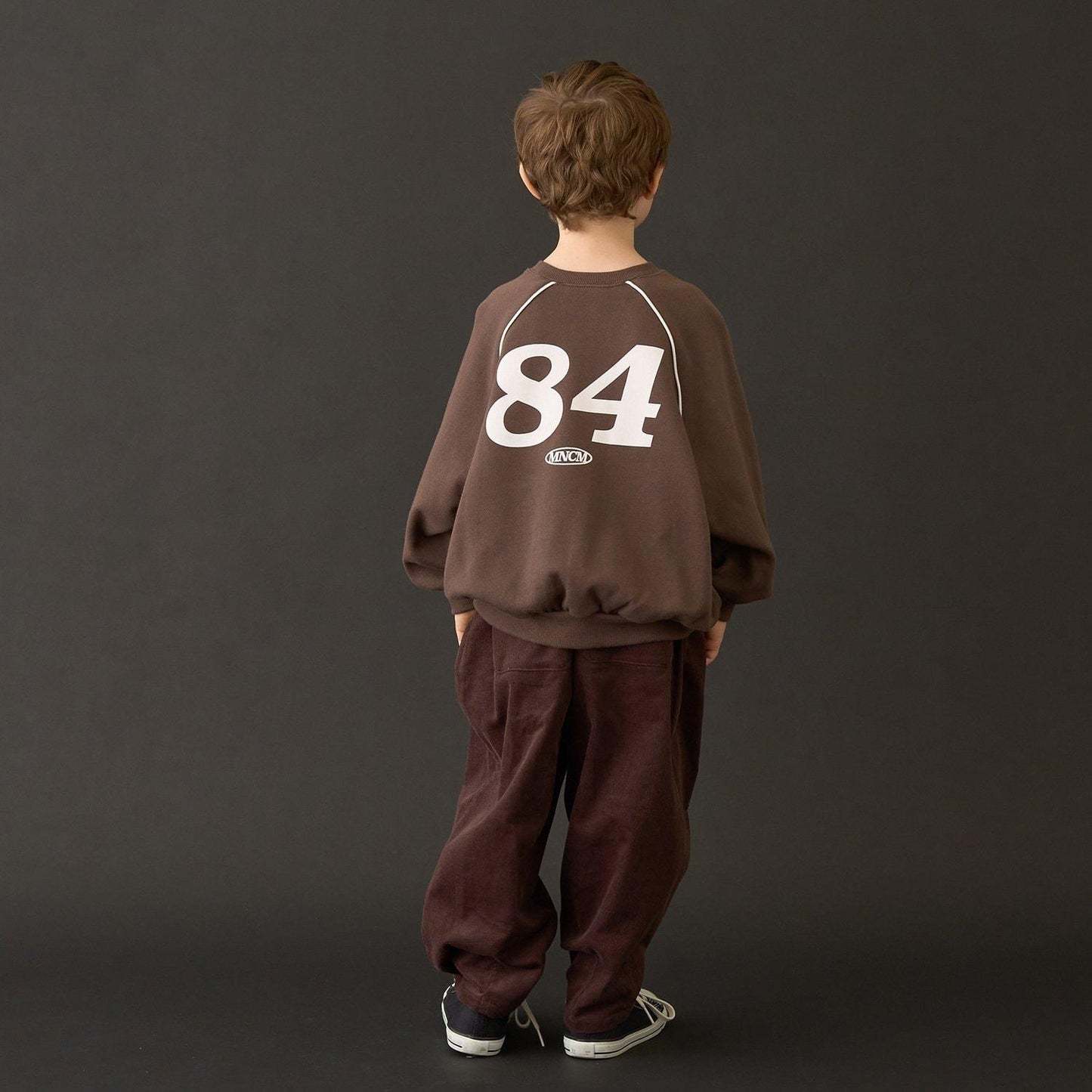 【MNCM】【去毛球加絨衛衣面料】插肩撞色拼接寬鬆衛衣