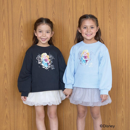 【Frozen】【毛玉バイバイ裡毛裡起毛】亮片閃粉&轉印拼接印花衛衣