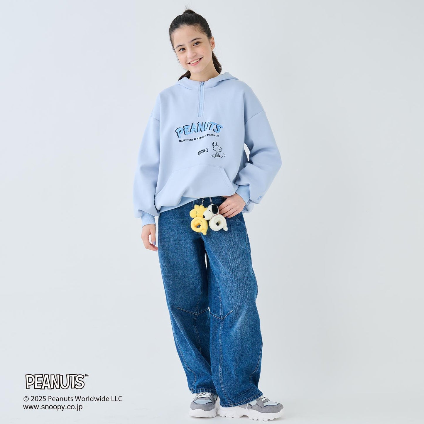 【130cm可選】【《PEANUTS》】半拉鍊衛衣