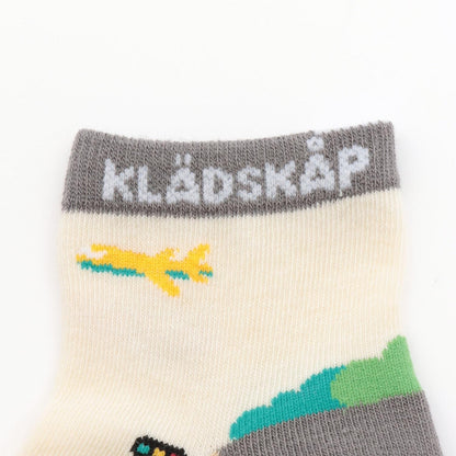 交通工具圖案短襪