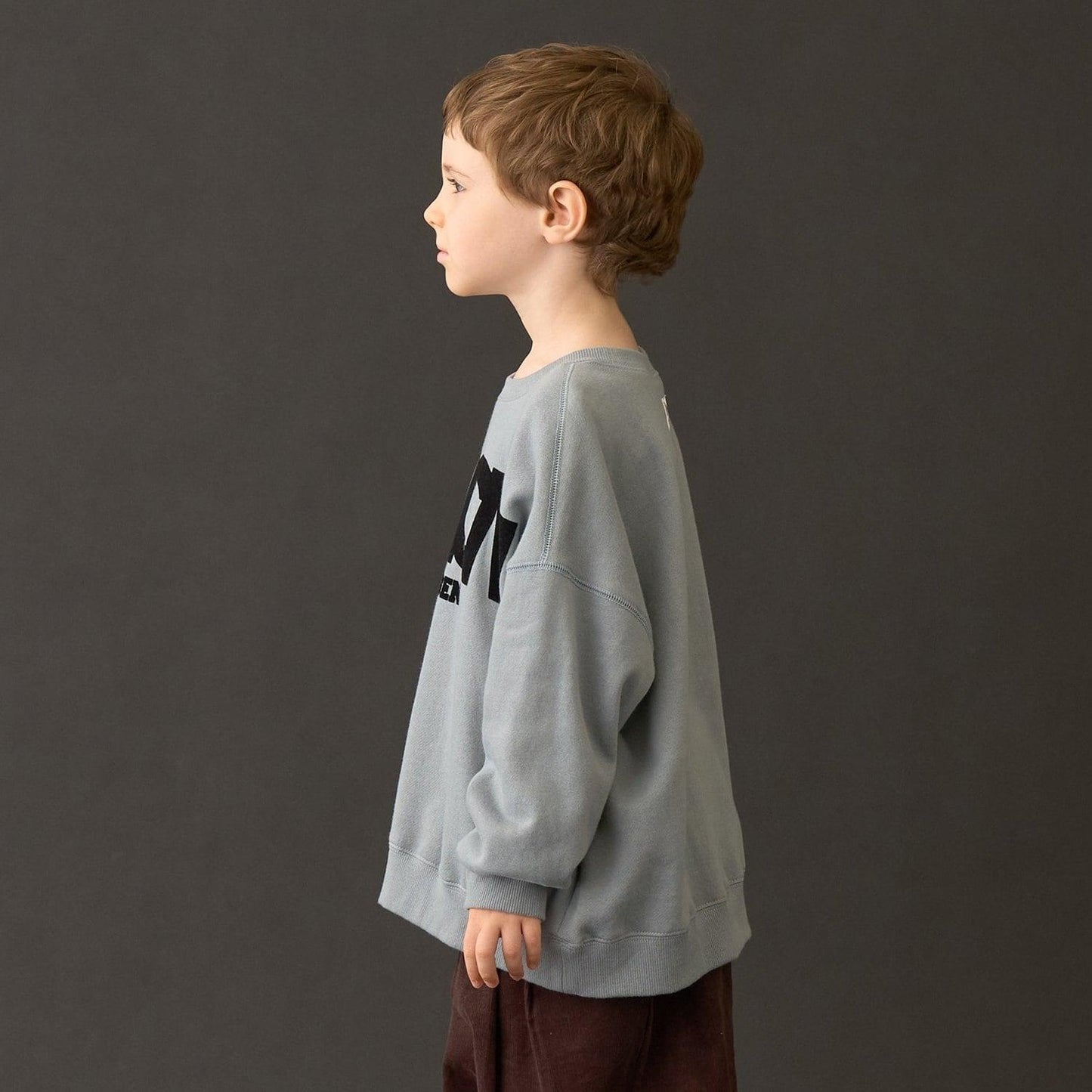 【MNCM】【去毛球加絨衛衣】植絨印花寬鬆衛衣