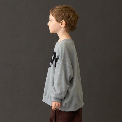 【MNCM】【去毛球加絨衛衣】植絨印花寬鬆衛衣