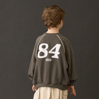 【MNCM】【去毛球加絨衛衣面料】插肩撞色拼接寬鬆衛衣