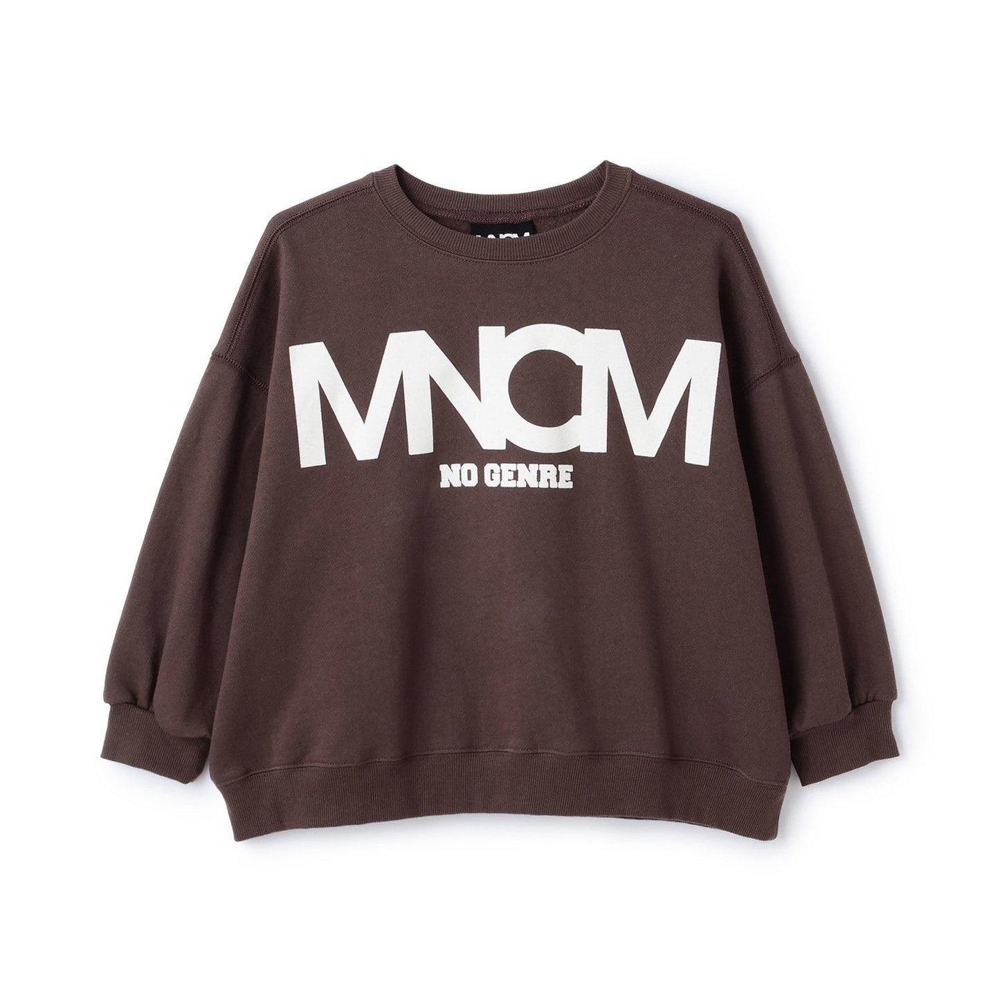 【MNCM】【去毛球加絨衛衣】植絨印花寬鬆衛衣