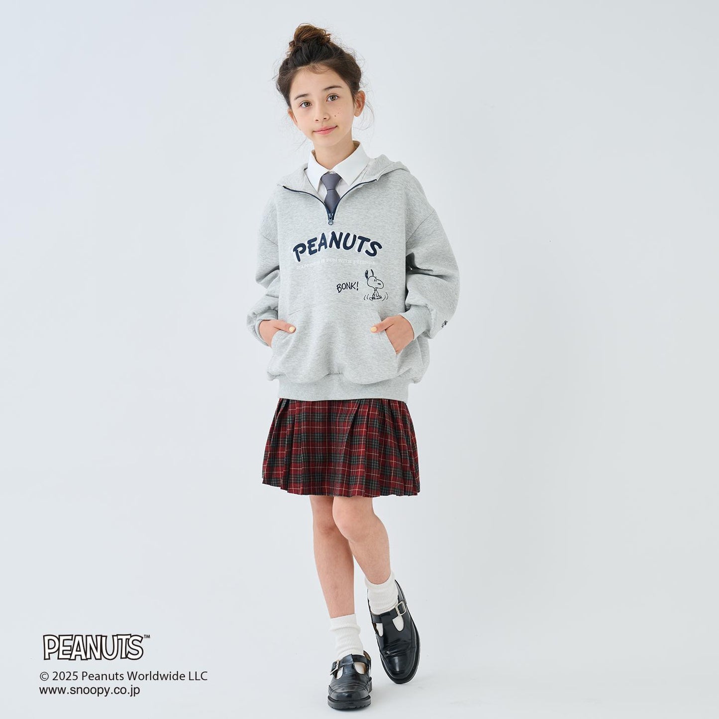 【130cm可選】【《PEANUTS》】半拉鍊衛衣