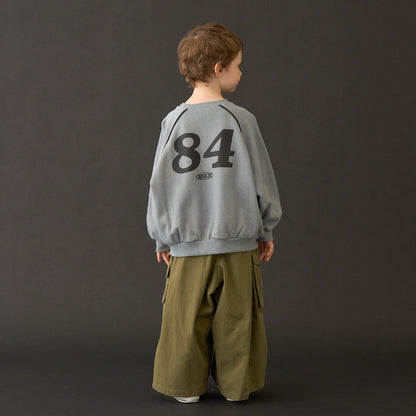 【MNCM】【去毛球加絨衛衣面料】插肩撞色拼接寬鬆衛衣