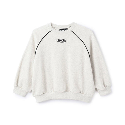 【MNCM】【去毛球加絨衛衣面料】插肩撞色拼接寬鬆衛衣