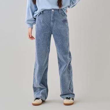 水洗色燈芯絨長褲