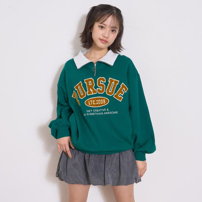 【LTXC】【100%純棉】加絨半拉鍊衛衣