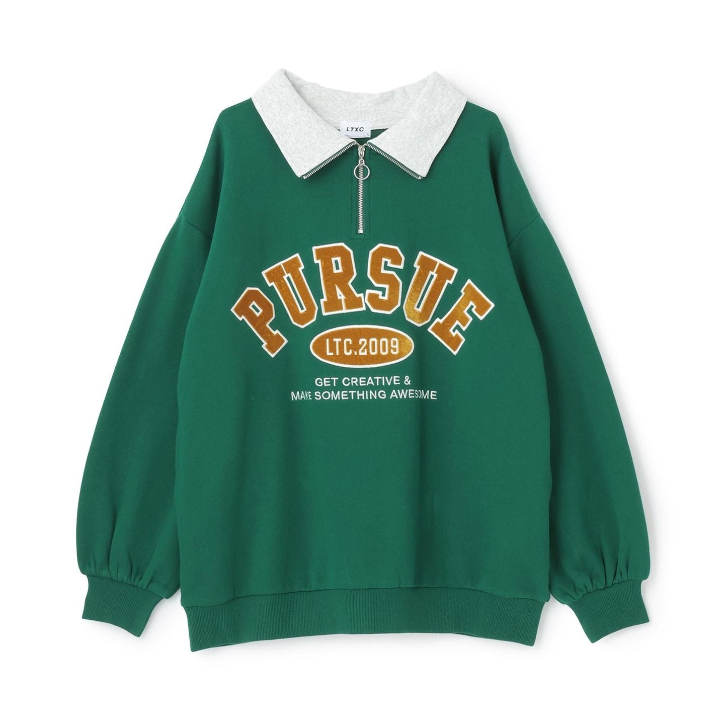 【LTXC】【100%純棉】加絨半拉鍊衛衣