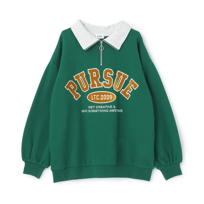 【LTXC】【100%純棉】加絨半拉鍊衛衣