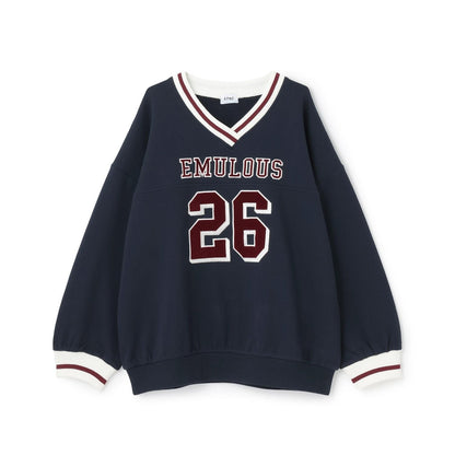 【LTXC】【100%純棉】加絨數字印花寬鬆衛衣