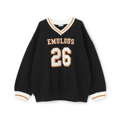 【LTXC】【100%純棉】加絨數字印花寬鬆衛衣