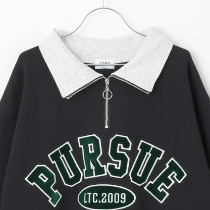 【LTXC】【100%純棉】加絨半拉鍊衛衣