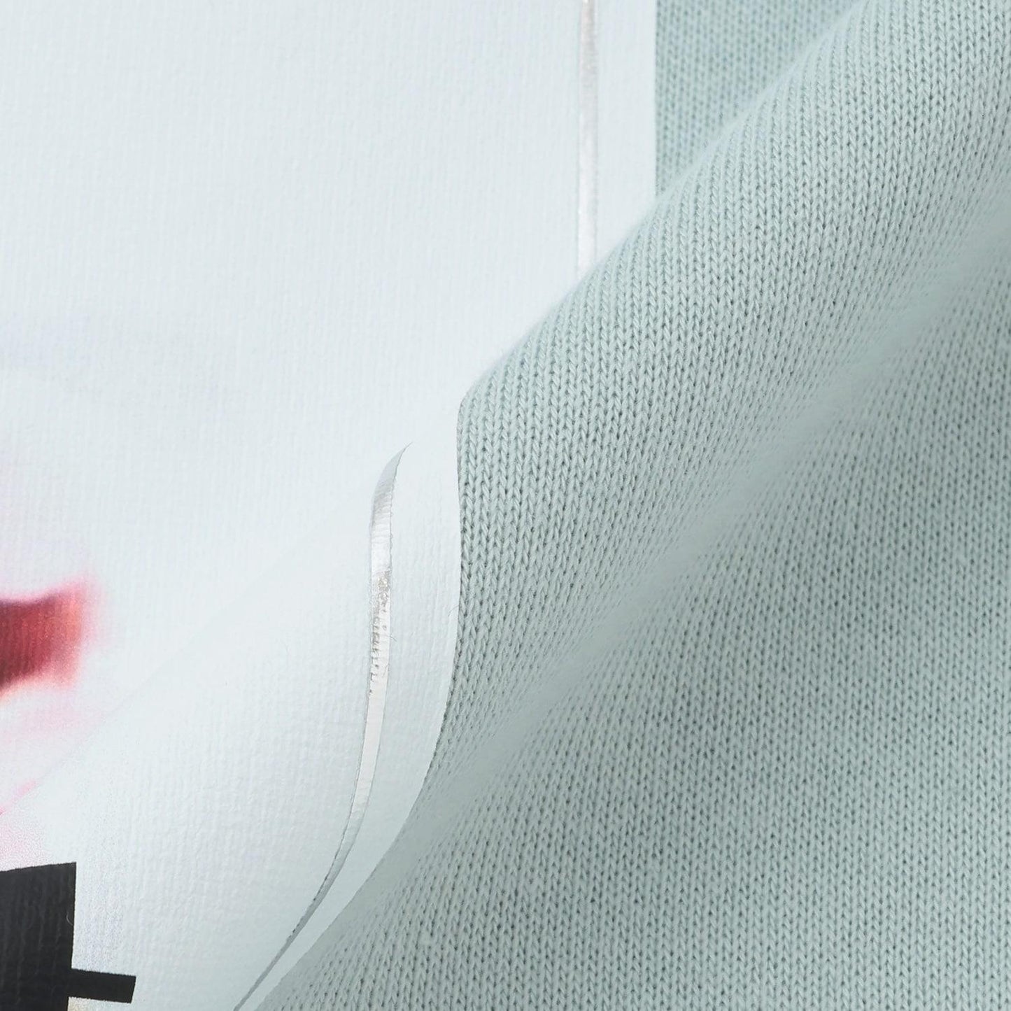 袖部抽褶蛋糕印花套頭衫