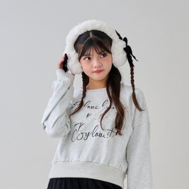 網紗蝴蝶結套頭衫