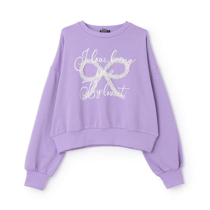 網紗蝴蝶結套頭衫