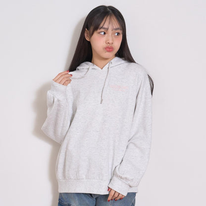 【純棉100%】加絨寬鬆印花連帽衛衣