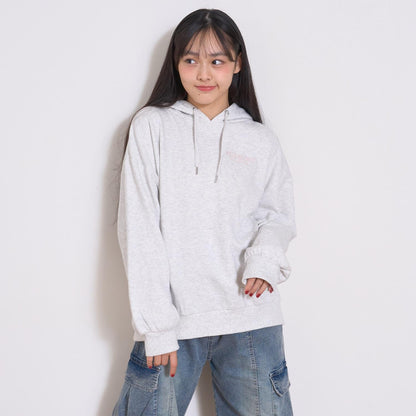 【純棉100%】加絨寬鬆印花連帽衛衣