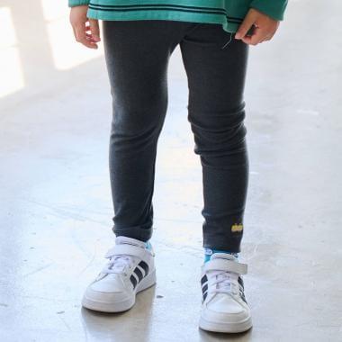 電車圖案點綴長款護腹打底褲