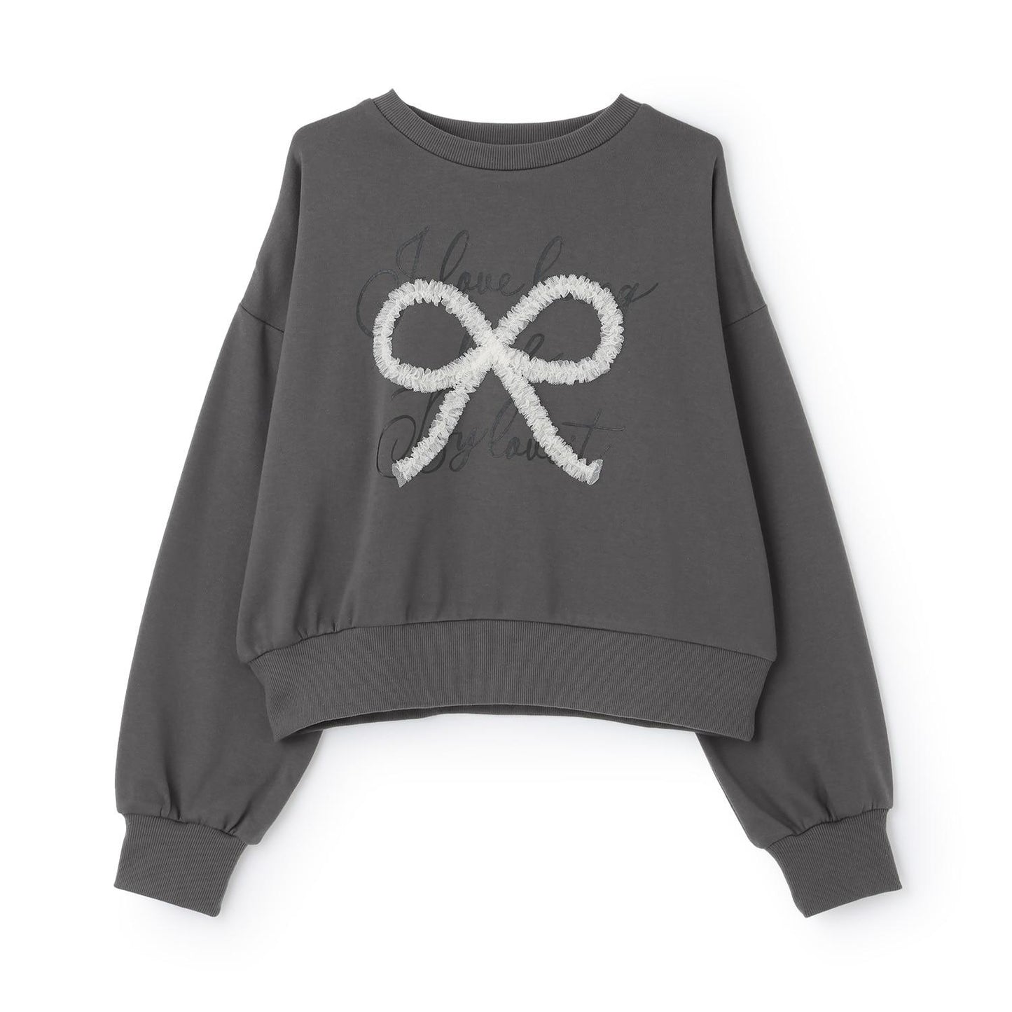 網紗蝴蝶結套頭衫