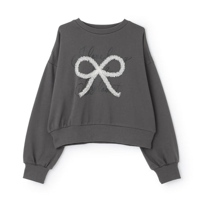 網紗蝴蝶結套頭衫