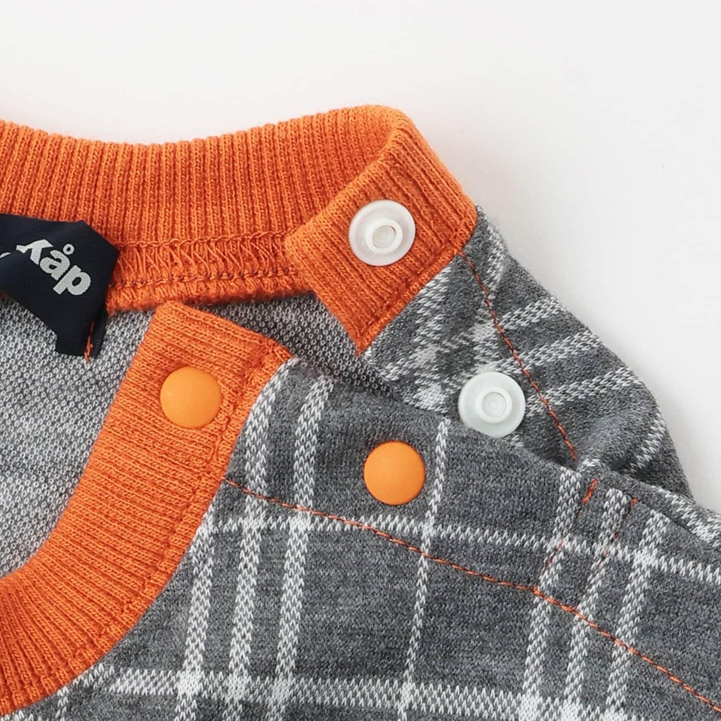 汽車刺繡拼接格子衛衣