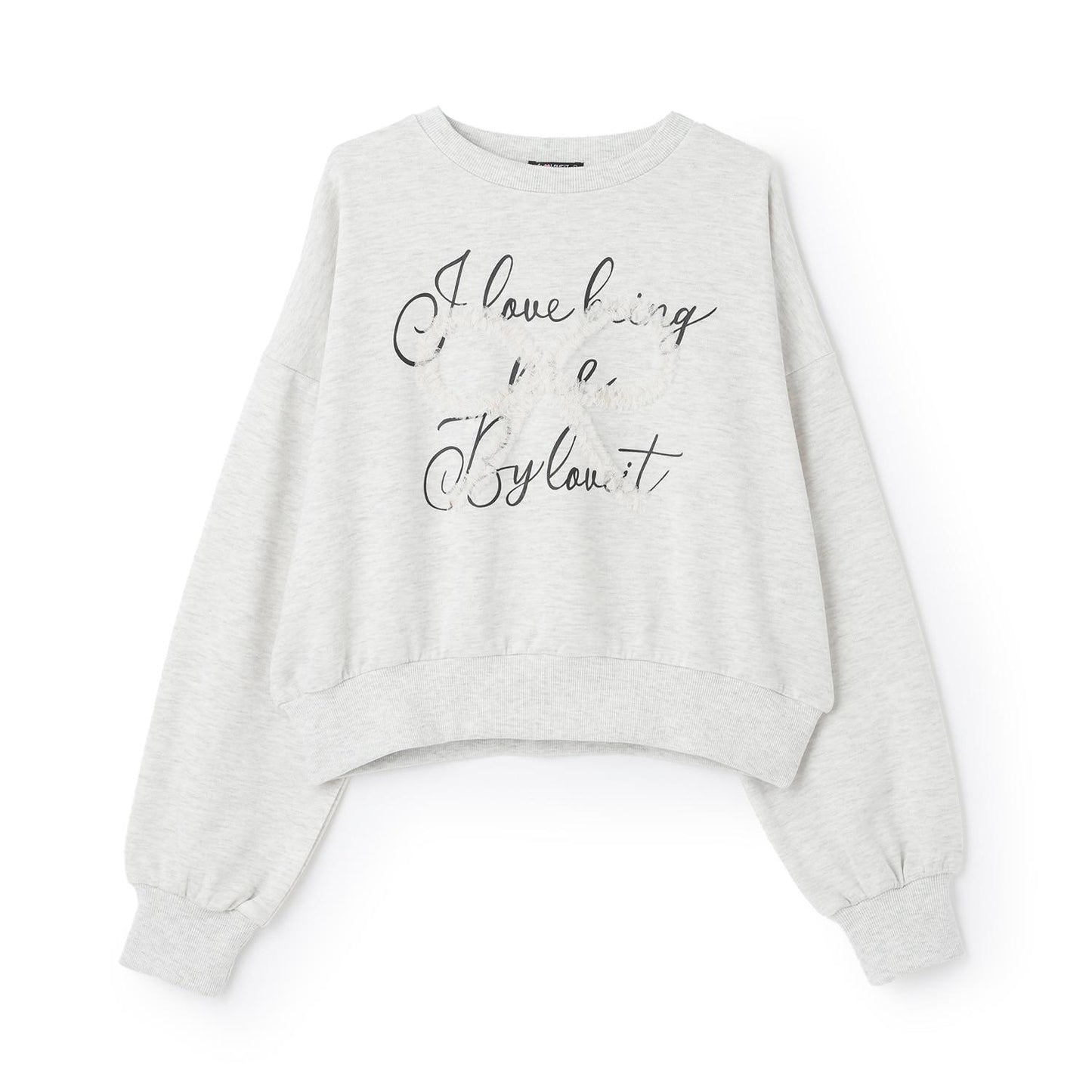 網紗蝴蝶結套頭衫