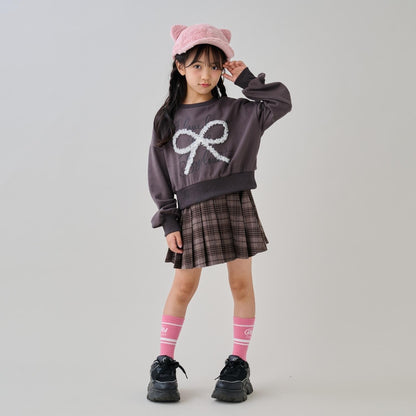 網紗蝴蝶結套頭衫