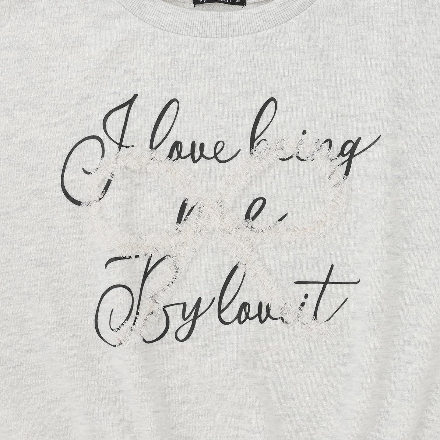 網紗蝴蝶結套頭衫