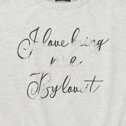 網紗蝴蝶結套頭衫