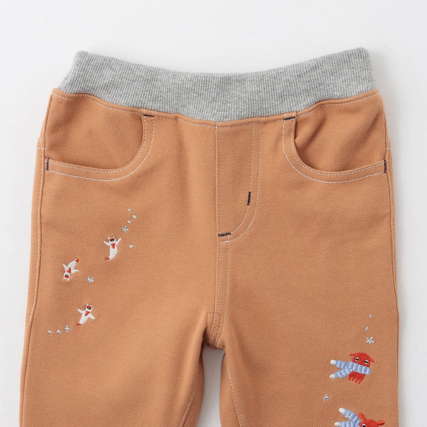 【蓄光】深海魚褲腳翻邊長款直筒褲