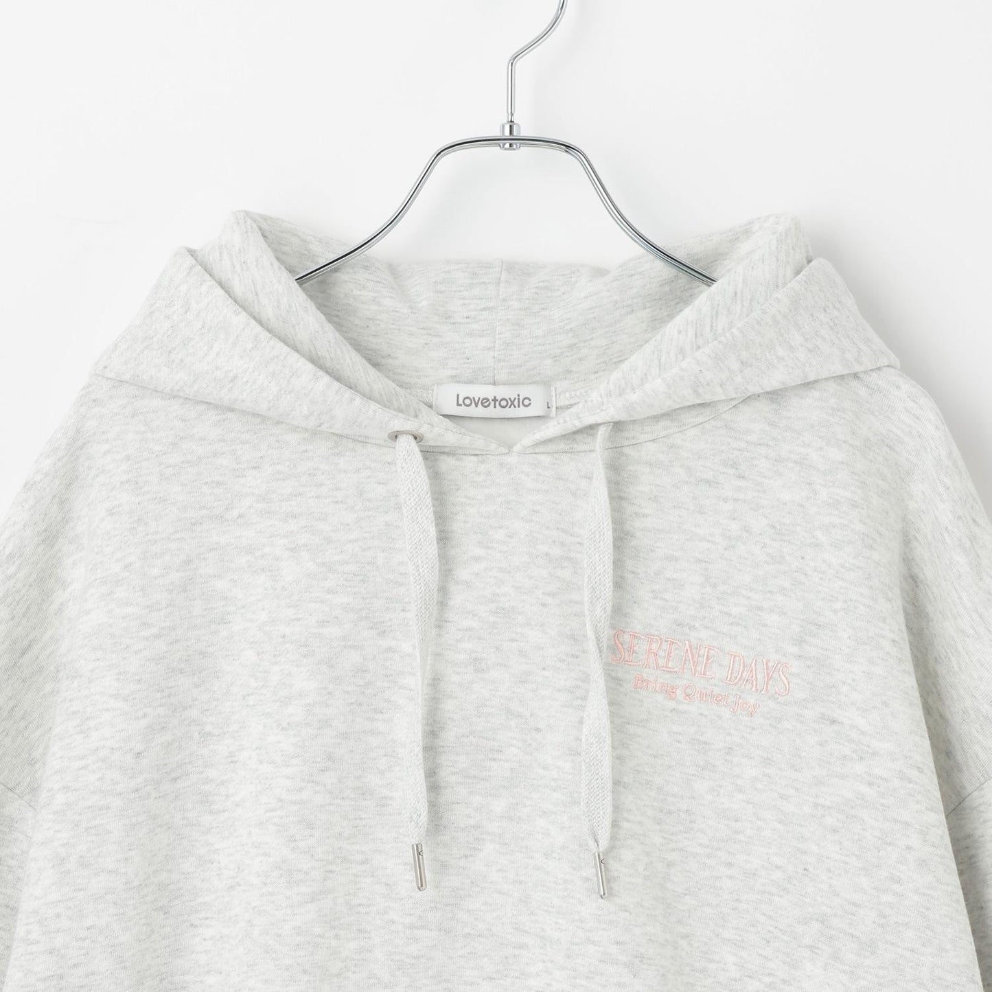 【純棉100%】加絨寬鬆印花連帽衛衣