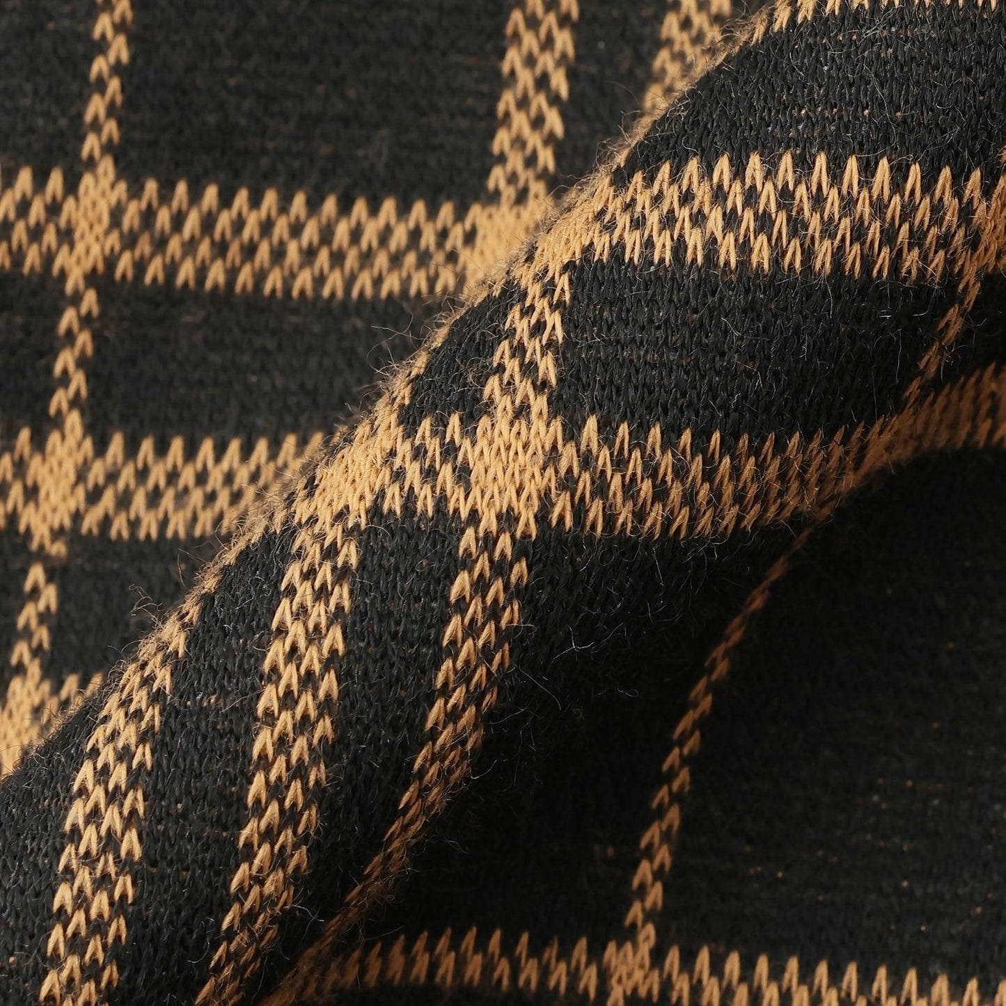 汽車圖案點綴格紋長款直筒褲