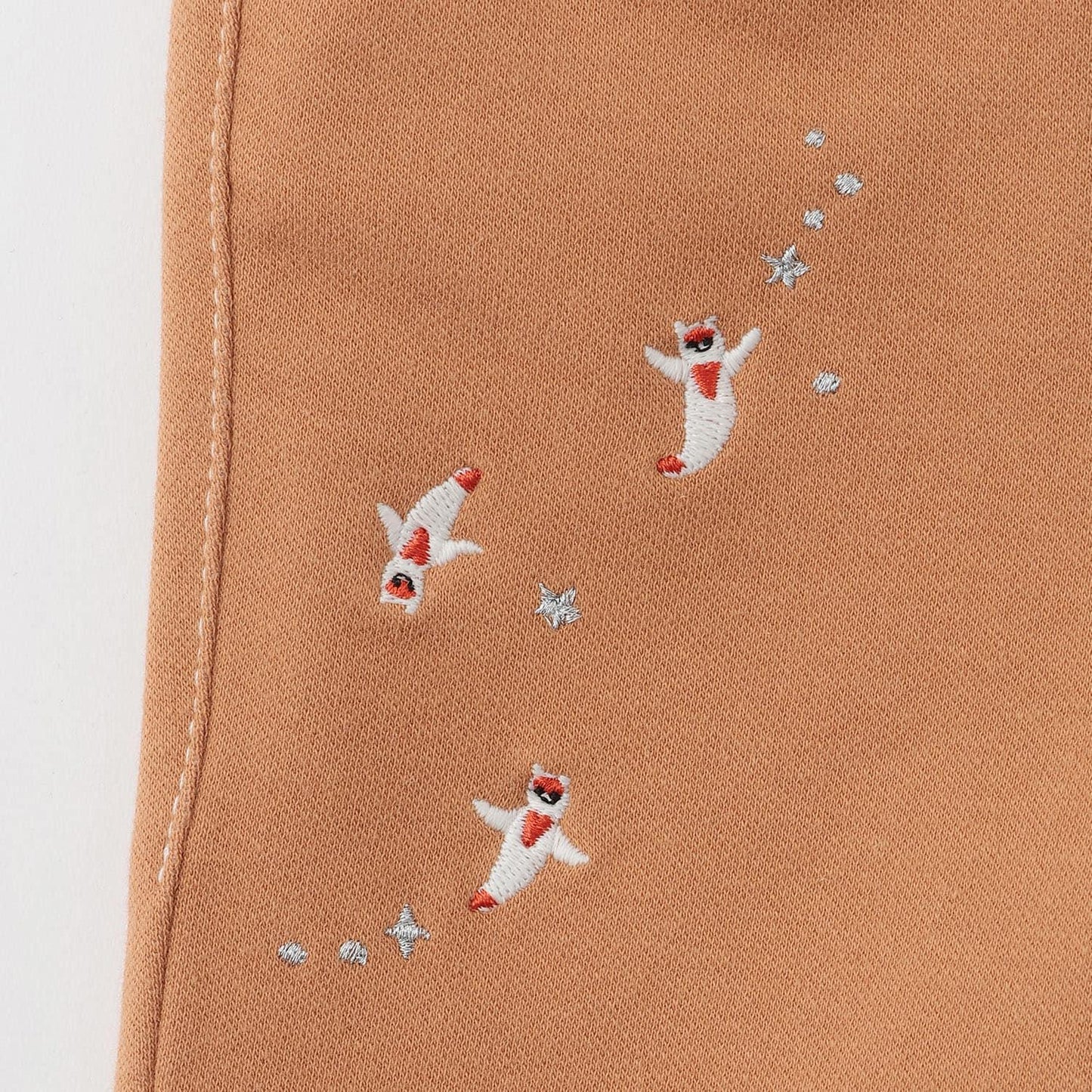 【蓄光】深海魚褲腳翻邊長款直筒褲