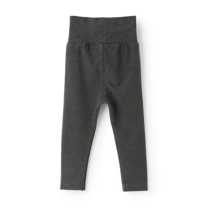 電車圖案點綴長款護腹打底褲