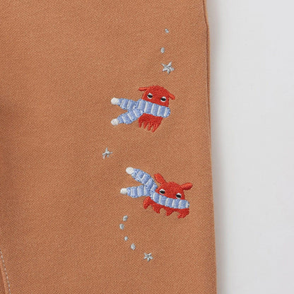 【蓄光】深海魚褲腳翻邊長款直筒褲