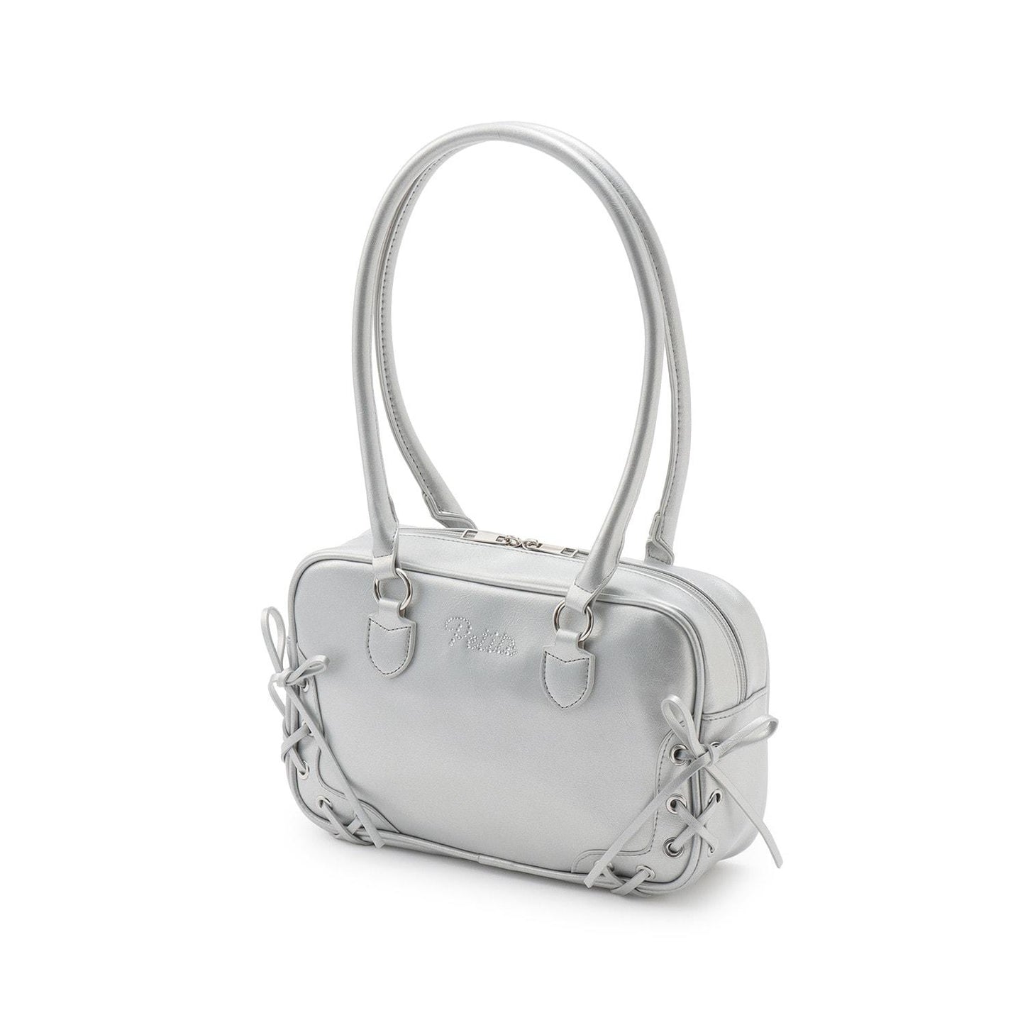 蕾絲繫帶長柄波士頓包