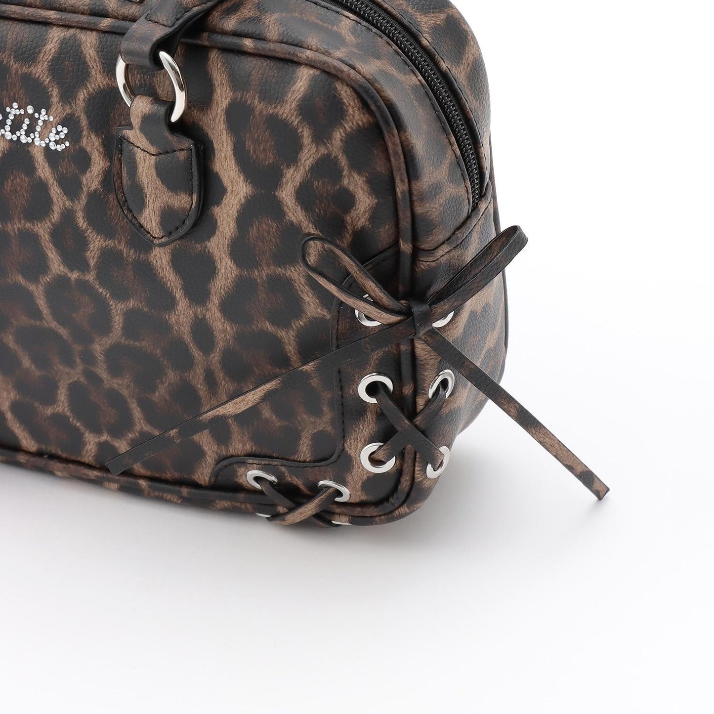 蕾絲繫帶長柄波士頓包