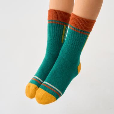 拼色襪