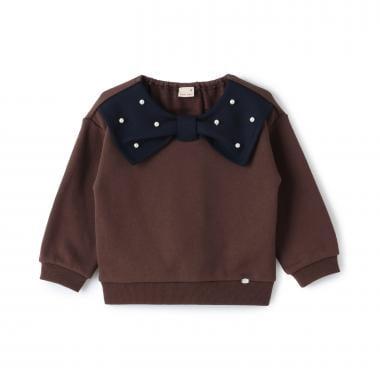 【加絨/連結】蝴蝶結領衛衣